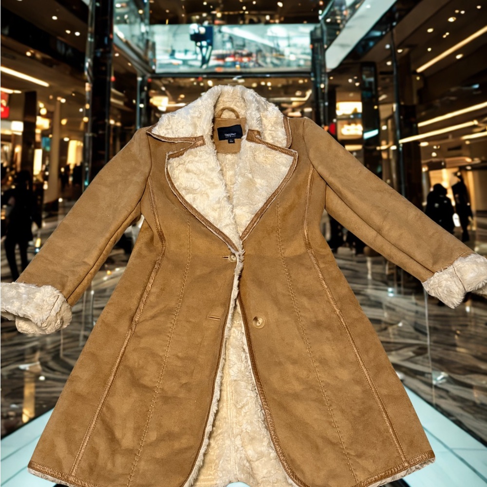 Mossimo Brown faux suede shearling Coat